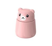 Pink Bear Pill Crusher - Cute Animal-Shaped Medicine Grinder for Kids & Adults, Portable Powder Crushing Tool for Tablets, Vitamins, Pets - Easy to Clean, Durable & Painless Medication Aid