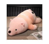 (Pink) Bear Polar Plush Toy Throw Pillow Stuffed Animal Cartoon Sleep Companion Doll