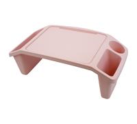 (Pink Bed Tray) GEEZY Laptop Bed Tray Sofa Table Serving Portable Breakfast Storage Desk to Eat & Work