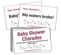 Pink Bee Parties - Baby Shower Party Game - Charades (Pink)