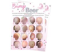 Pink Bee Parties Bump or Beer Game in Over The Moon Theme - Pink Baby Shower Game - 10 Players