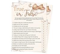 Pink Bee Parties True or False Game in Teddy Bear Theme - Baby Shower Game - 10 Players