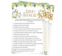 Pink Bee Parties True or False,Safari Theme Baby Shower Game - 20 Players