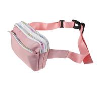 Pink Belt Bag for Women, Polyester Multi Pocket Waist Pack | Lightweight Portable Storage, Multiple Compartments, Modern Chic Style, Spring Shopping Use, Pink