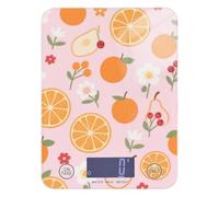 Pink Berry Orange Pear Floral Texture bariatric Food Measuring Scale 11lb/0.18oz, 5kg/5g LCD Display Kitchen Scale for Home use with 4 Unit for Espresso Keto Weight Loss báscula para pesar