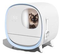 Pink Beryl Automatic Cat Toilet Smart Cat Sandbox Sandbox Induction Rotating Cleaning Cat Robot Litter Electric Cleaner Litter Box, Blue