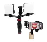 Pink Beryl Dental Photography Aid,Fill Light for Dental Mobile Phone Camera with 360° Adjustable Angle,LED Video Light Studio Lighting Kit