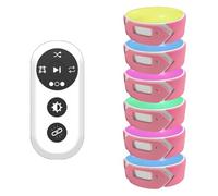 Pink Beryl Reaction Training Light, Agile Reaction Speed Training Equipment, 4 Modes and 4 Light Color, for Physiotherapy, Physical Training （6 Light+1 Remote Control）