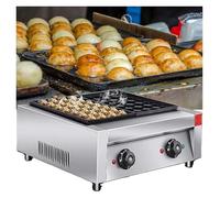 Pink Beryl Takoyaki Maker Commercial Octopus Ball Machine, Electric Takoyaki Maker, Commercial Takoyaki Grill 56 Pieces with Non-Stick Molds Japanese Octopus Cake Fish Ball, 220 V