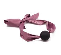 pink Bind & Blush Pink Satin Ribbon Tie Ball Gag