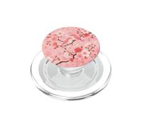 Pink Birds Sakura Cherry Blossom Branch Watercolor Spring PopSockets PopGrip for MagSafe