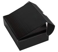 PINK BLACK BLUE RED WHITE BROWN CARDBOARD SMALL PARCEL BOXES SHIPPING MAILING GIFT STORAGE (10" x 7" x 3", BLACK, 250)