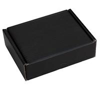PINK BLACK BLUE RED WHITE BROWN CARDBOARD SMALL PARCEL BOXES SHIPPING MAILING GIFT STORAGE (10" x 7" x 3", BLACK, 200)