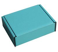 PINK BLACK BLUE RED WHITE BROWN CARDBOARD SMALL PARCEL BOXES SHIPPING MAILING GIFT STORAGE (7" x 5.5" x 2", LIGHT BLUE, 10)