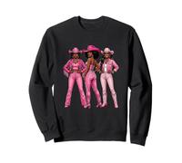 Pink Black Cowgirl Western Squad Southern Rodeo Country Sweatshirt