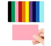 Pink Blank PVC Cards Plastic - Pack of 10 by CKB LTD 760 Micron Standard CR80 ID Credit Card Size 86 x 54mm - Printable Ideal for overprinting in Any Desktop ID Card Printers (Pink Gloss)