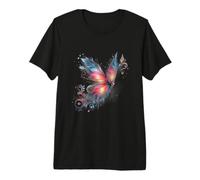 Pink Blue Butterfly Mystical Whimsical Butterflies Premium T-Shirt