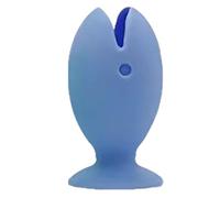 Pink, Blue, Green Pink, Blue, Green, Blue, Green Toothbrush Stand for Kids - Soft Silicone Fish Design Holder | Decorative Dust Free Cover for Boys Girls Bathroom Sink, Travel, School or Home Fun