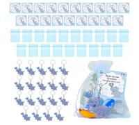 Pink Blue Party Favors - 223g Elephant Keyrings, Baby Shower Souvenir Pack, Lovely Keepsake Accessories, Celebration for Gift Decoration | Weddings, Anniversaries, Birthdays, Naming Ceremonies for Fe