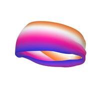 Pink Blue Purple Gradient Glitter Sport Sweatbands Headbands,Sweat Band for Tennis Running Basketball Working Outdoor