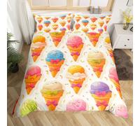 (Pink Blue, Single(No Comforter)) Cartoon Cat Double Bedding Set Bohemian Flowers Comforter Cover,Colorful Groovy Florals Duvet Cover Vintage Printed Cute Animlas Quilt Cover