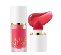 Pink Blush, Cream Blusher Stick, Cheek Tint, Lip Tint, Face Tint - Soft Matte Rose Flush with Sponge Applicator, Buildable, Blendable Roseate Color for Cheeks & Lips, Daily Makeup for Women (03#)