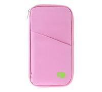 Pink Boarding Pass Holder for Travel, Large Passport Holder for Women with Multiple Pockets for Coins, Credit Cards and Boarding Pass
