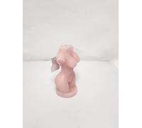 Pink Body-Shaped Unscented Decorative Candle - 7.5 Hour Burn Time | Sculptural Wax Art for Home Decor, Gifts & Events