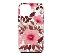 Pink Bold Red Flowers Floral Pattern Case for iPhone 12 mini