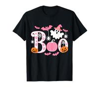 Pink Boo Halloween Breast Cancer Awareness October T-Shirt