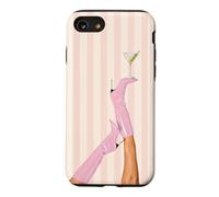 Pink Boot Cowgirl Martini Cocktail Retro Coquette Aesthetic Case for iPhone SE (2020) / 7/8