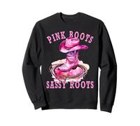 Pink Boots Sassy Roots Western Cowgirl Sweatshirt