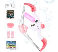 Pink Bow Bubble Machine Toy for Kids Automatic Bubble Maker for Indoor and Outdoor Fun Ideal Gift for Boys and Girls Perfect for Birthdays Playtime