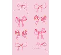 Pink Bow Coquette Writing Journal | Artisan Notebook | 100 pages | 6" x 9"