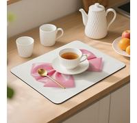 Pink Bow Desk Mat Washable Table Protector Waterproof Table Cover Protector Desk Placemats Heat Resistant Non-Slip Desks Cover for Desktop, Coffee Dining Tables 40x30cm