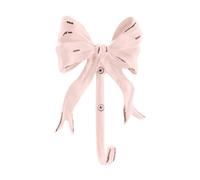 Pink Bow Hook Room Decor, Cute Coquette Bow Knot Wall Hooks Sweet Multi-Purpose Decorative Hook Bow Hanger for Hanging Hats Towels Coats Bowknot Bathroom Shower Living Room Decor