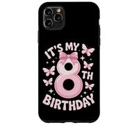 Pink Bow It's My 8th Princess Birthday Girl Case for iPhone 11 Pro Max