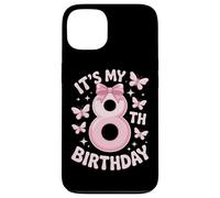 Pink Bow It's My 8th Princess Birthday Girl Case for iPhone 13