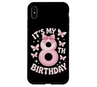 Pink Bow It's My 8th Princess Birthday Girl Case for iPhone XS Max