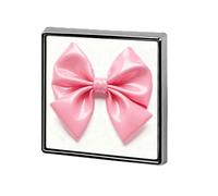 Pink Bow Lapel Pin Fashion Brooch Pin Cute Button Badges Square Button Pins Enamel Pins Metal Pinback for Hat Shirt Clothing Bags Decoration