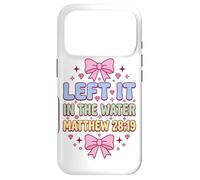 Pink Bow Left It In The Water Matthew 28:19 Case for iPhone 17 Pro