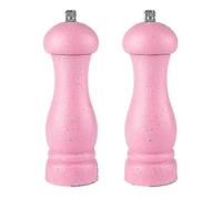 (pink box) High quality oak wood salt and pepper mill, adjustable coarseness and refillable