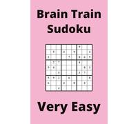 Pink Brain Train Sudoku Book, 9x9 Puzzles, 100 Pages, 5x8, Very Easy