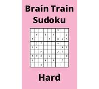 Pink Brain Train Sudoku Book, 9x9 Puzzles, 300 Pages, 5x8, Hard