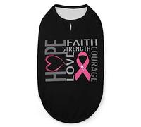 Pink Breast Cancer Doghirtsummer Pet T-Shirtsoftleeveless Tank Top Pet Clothes formall Puppy and Cats Medium