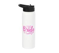 Pink Bride Elegant Bachelorette Celebration Wedding Party Stainless Steel Insulated Water Bottle
