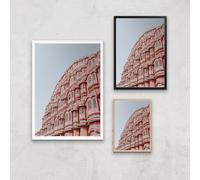 Pink Building Giclee Art Print - A3 - Print Only