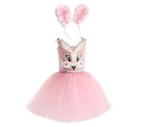 Pink Bunny Costume Kids Halloween Kids Costume Rabbit Ears Headband Tutu
