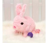 (Pink) Bunny Toys Educational Interactive Toys Bunnies Can Walk And Talk,bunny Stuffed Animal, Easter Plush Bunny, Walking, Hopping, Wiggle Ears, Twitch Nose