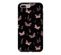 Pink Butterfly Black Background Case for iPhone 7 Plus/8 Plus
